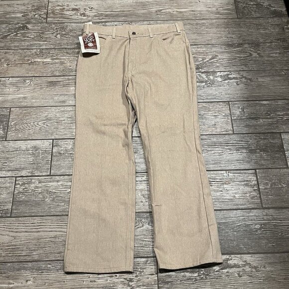 VTG NWT Levi’s Signature Action Jeans 38x29 Skosh More Room Cotton Blend Tan NWT - Picture 1 of 8